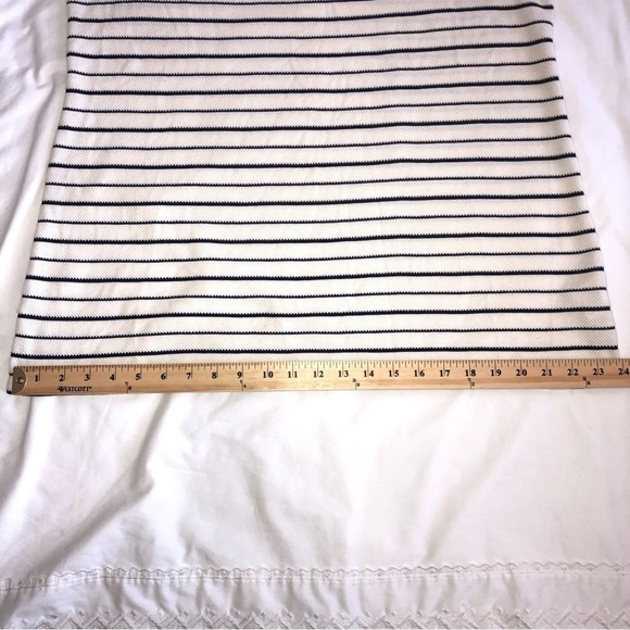 Charter Club Woman Knit Top 1X Black Cream Brass Detail 3/4 Sleeves Textured NWT - Picture 8 of 12